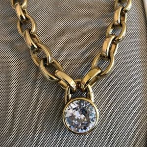 MK Chunky gold chain necklace